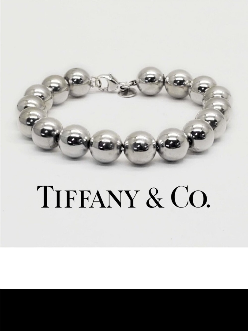 TIFFANY & CO CLASSIC 10MM BEADED BALL BRACELET - Picture 12 of 16